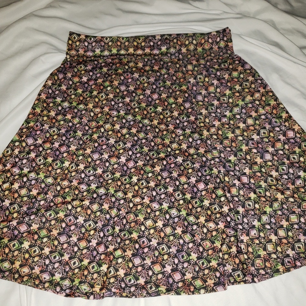 Lularoe 2xl Azure Black With Multicolored A Line - image 2